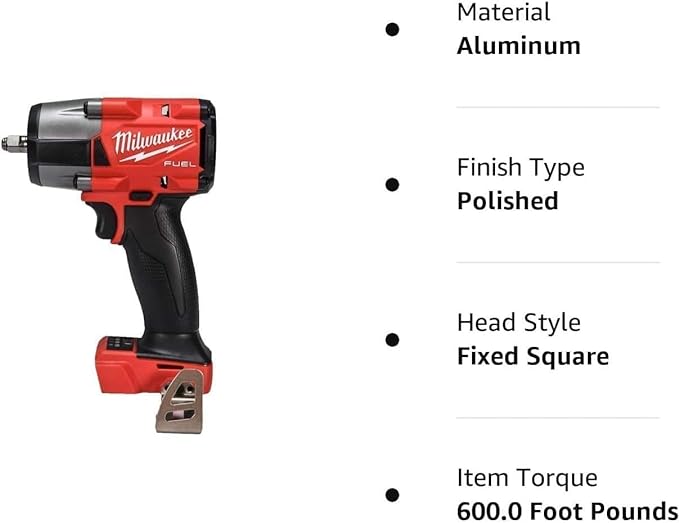 MILWAUKEE'S Mid-Torque Impact Wrench,3/8",Cordless