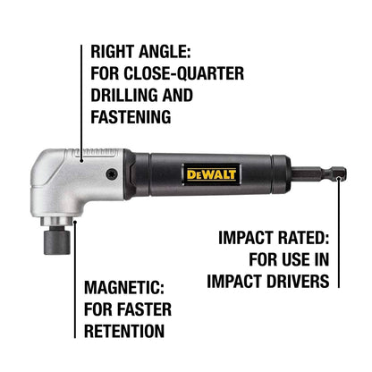 DEWALT IMPACT READY 1.5" Right Angle Attachment for Impact Driver (DWARA120)