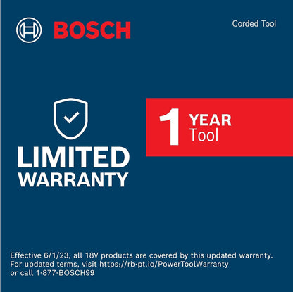 BOSCH PR20EVS Colt 1.0 HP Variable-Speed Palm Router - 5.6 Amp Motor, Soft Start, Constant ResponsCircuitry, Ergonomic Grip, Rugged Aluminum Base, Quick-Clamp System, 1/4" Collet